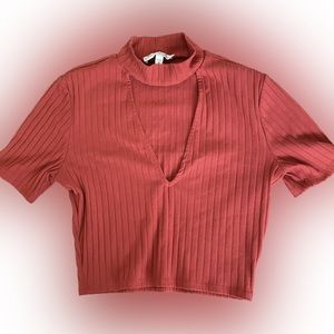 Express V-Neck Collar Top